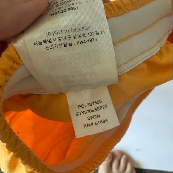 Patagonia Baggies Women's Orange Shorts - Picture 5 of 8